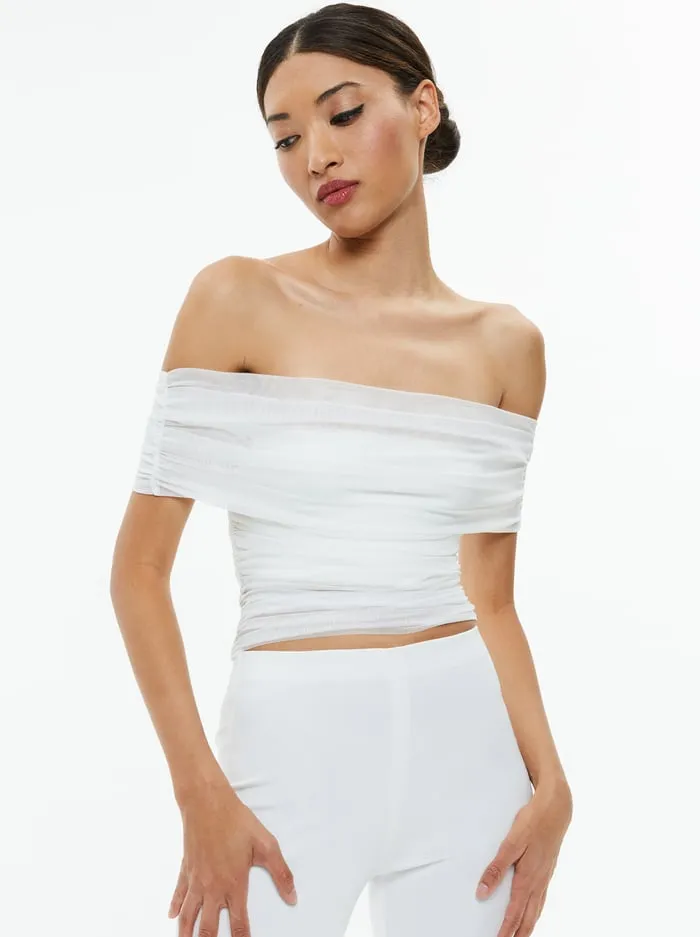 Tops Women Alice Olivia Isadola Top Off White