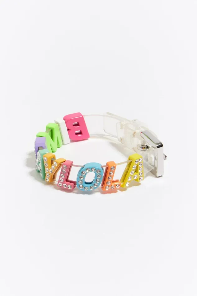 Transparent Logo Letters Bracelet Transparent Women Bimba Y Lola Jewelry