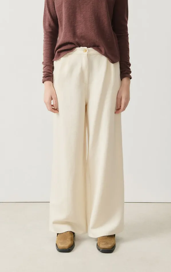 Trousers Afaz Ecru Women American Vintage Trousers