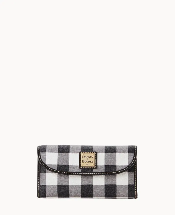 Tucker Continental Clutch Black ManWoman Dooney and Bourke Wallets