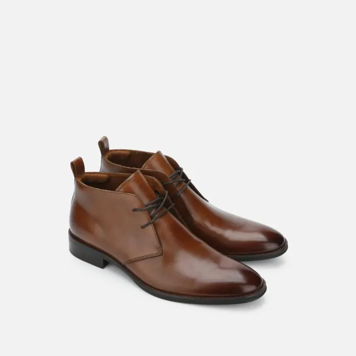 Tully Leather Chukka Boot Cognac Men Kenneth Cole Boots