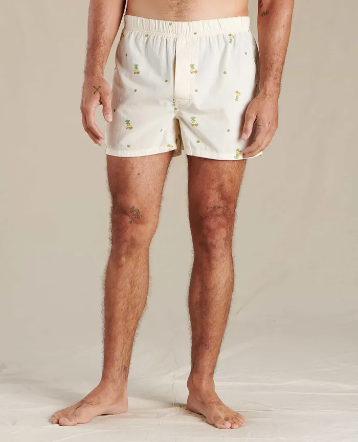 Underwear and Accessories Men8217s Woven Boxer Salt Happy Hour Print ToadandCo