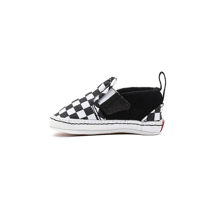 Vans Classics Kids Infant Checkerboard SlipOn Hook And Loop Crib Shoes 01 Year Black