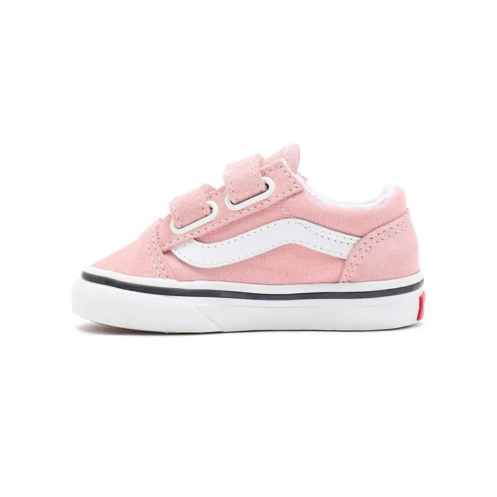 Vans Classics Kids Toddler Old Skool Hook And Loop Shoes 14 Years Pink