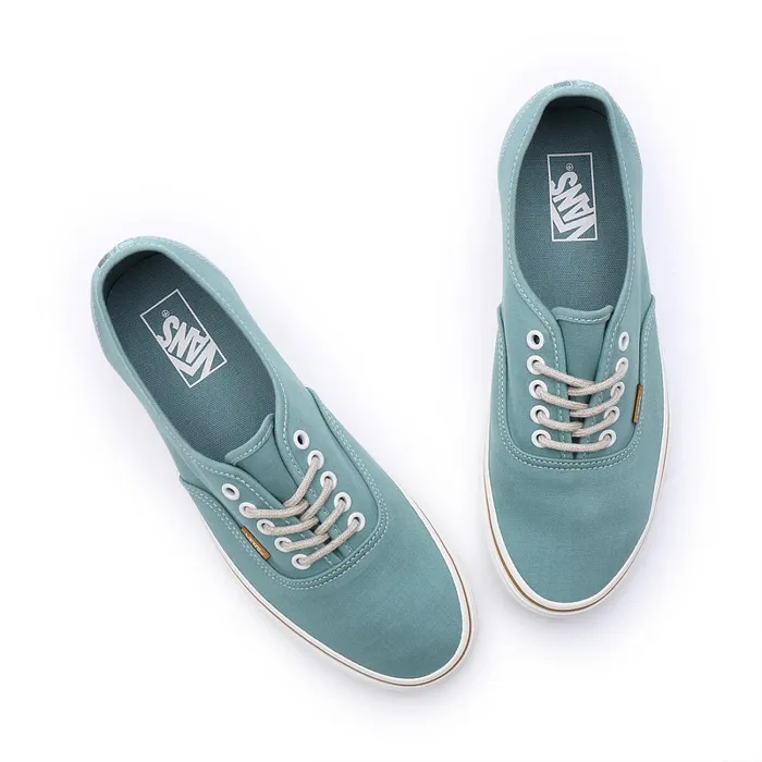 Vans Classics Men Authentic Embroidered Check Shoes Green
