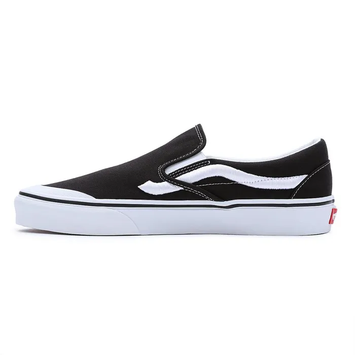 Vans Classics Men Classic SlipOn 138 Sidestripe Shoes Black