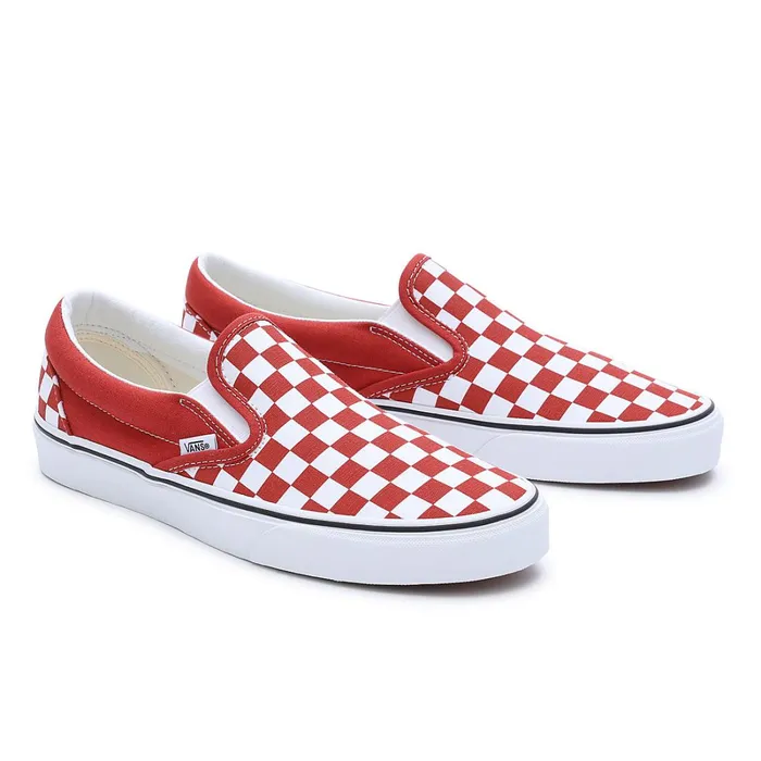 Vans Classics Men Color Theory Classic SlipOn Shoes Red