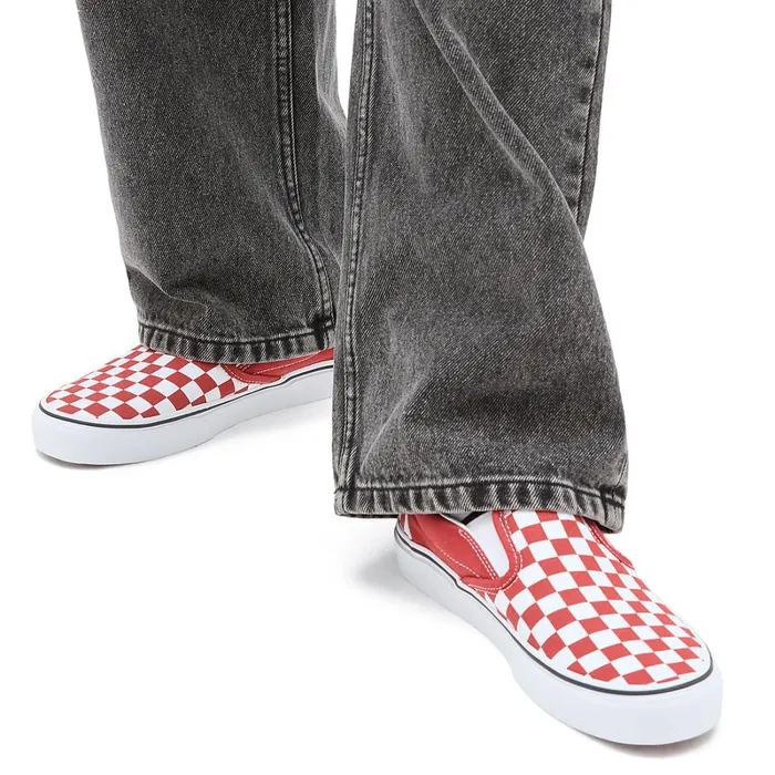 Vans Classics Men Color Theory Classic SlipOn Shoes Red