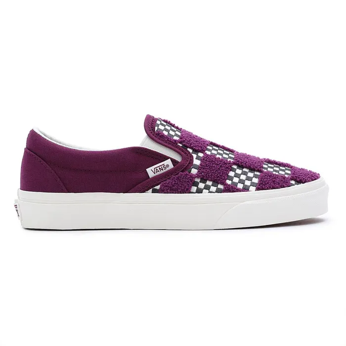 Vans Classics Men Tufted Check Classic SlipOn Shoes Purple