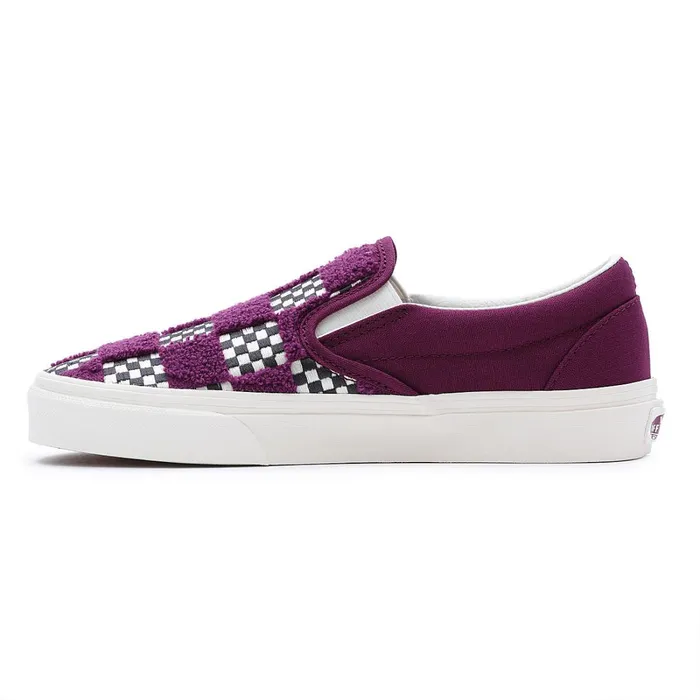 Vans Classics Men Tufted Check Classic SlipOn Shoes Purple