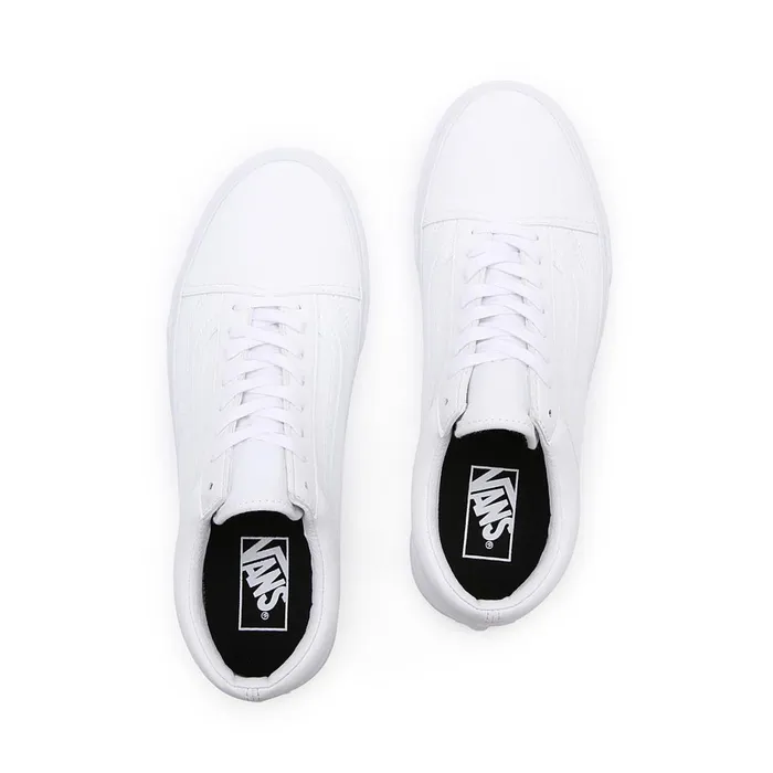 Vans Classics Women Classic Tumble Old Skool Shoes White