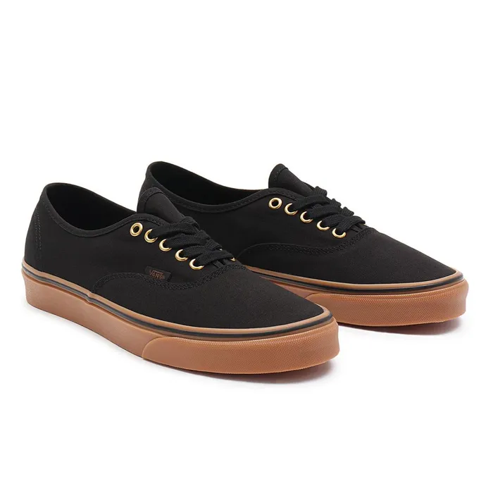 Vans Classics Women Gum Authentic Shoes Black Brown
