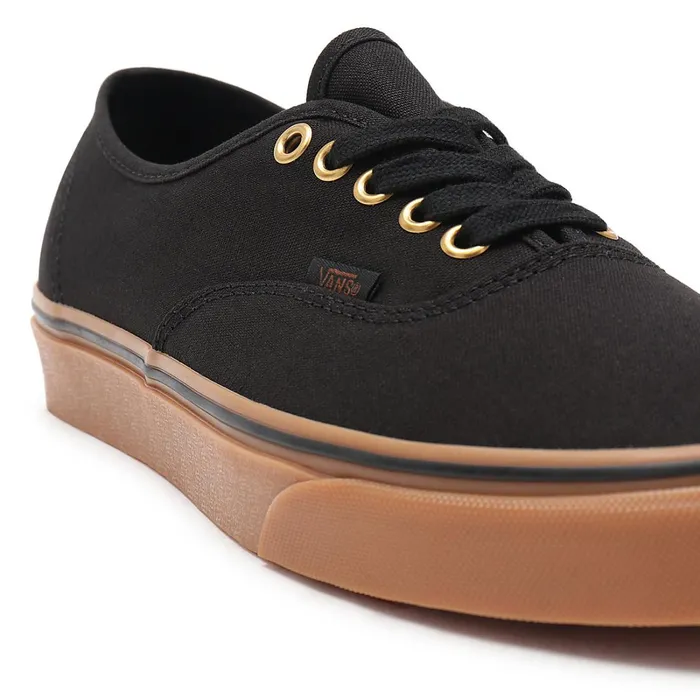 Vans Classics Women Gum Authentic Shoes Black Brown