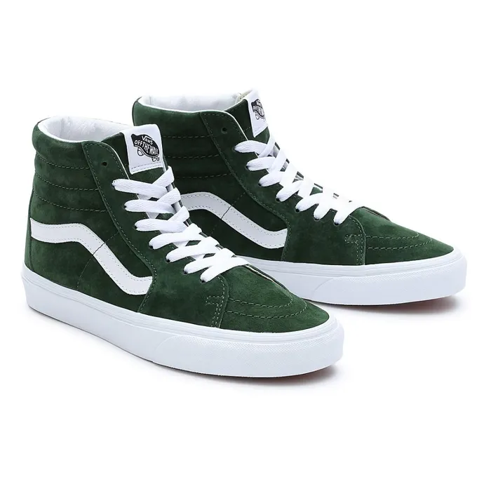 Vans Classics Women Pig Suede Sk8Hi Shoes Green
