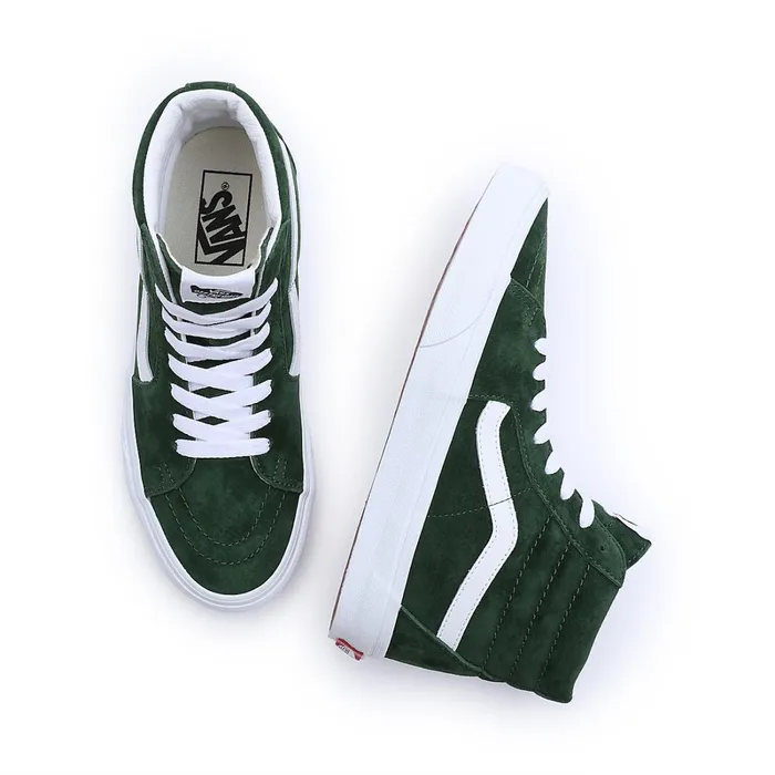 Vans Classics Women Pig Suede Sk8Hi Shoes Green