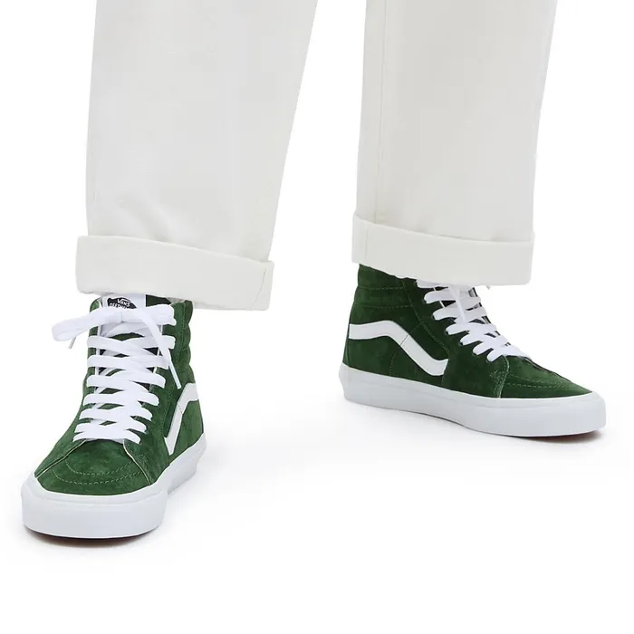 Vans Classics Women Pig Suede Sk8Hi Shoes Green