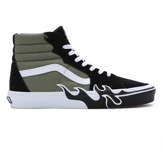Vans Classics Women Sk8Hi Flame Shoes Green