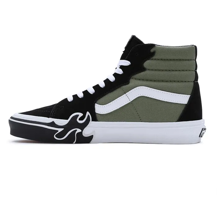Vans Classics Women Sk8Hi Flame Shoes Green