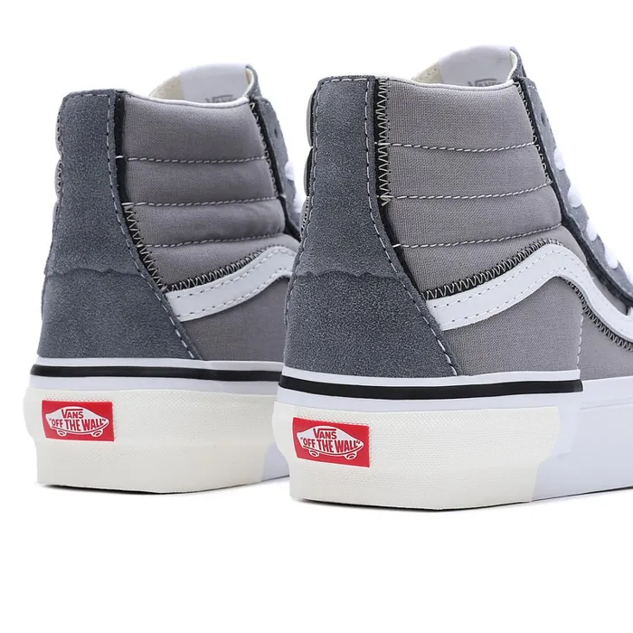 Vans Classics Women Sk8Hi Reconstruct Shoes Grey