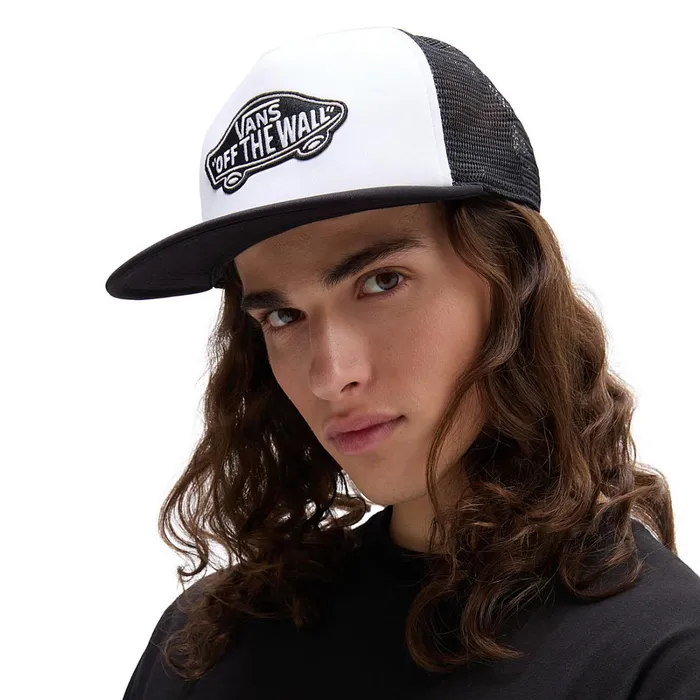 Vans Hats and Beanies Men Classic Patch Trucker Hat White