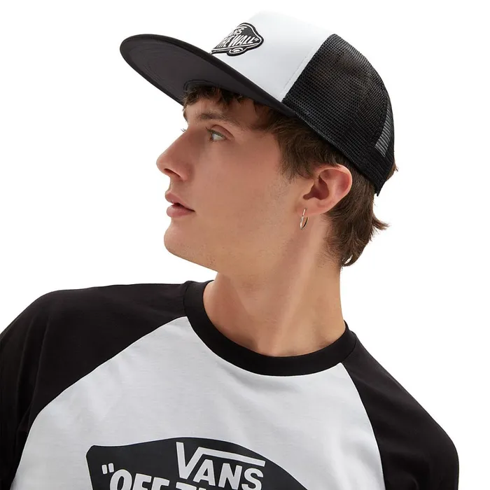 Vans Hats and Beanies Men Classic Patch Trucker Hat White