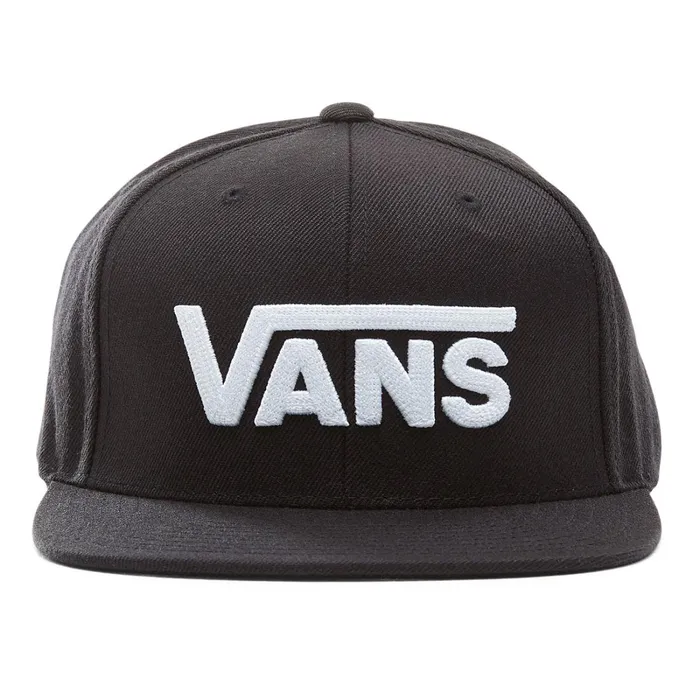 Vans Hats and Beanies Men Drop V Snapback Hat Black White