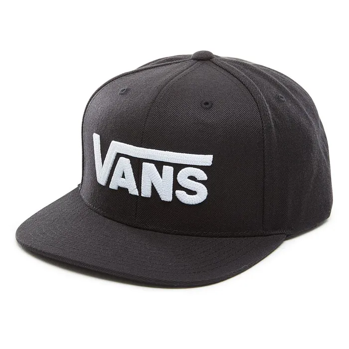 Vans Hats and Beanies Men Drop V Snapback Hat Black White