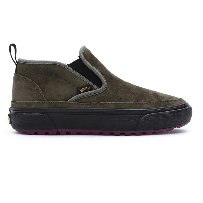 Vans HiTop Shoes Men Sherpa Mid Slip MTE1 Shoes Green