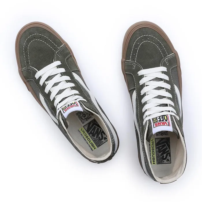 Vans HiTop Shoes Women Salt Wash Sk8Hi 38 Decon VR3 Shoes Green