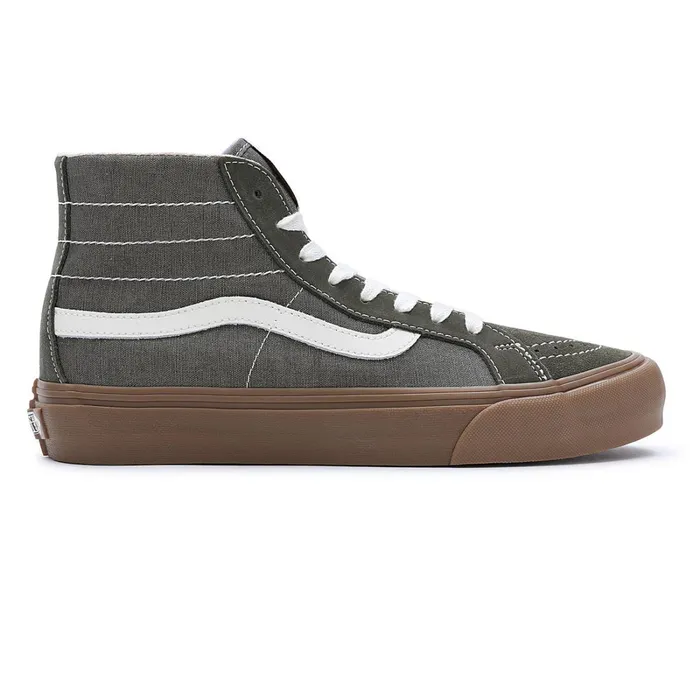 Vans HiTop Shoes Women Salt Wash Sk8Hi 38 Decon VR3 Shoes Green