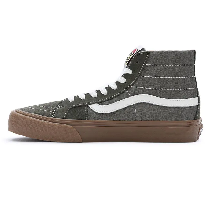 Vans HiTop Shoes Women Salt Wash Sk8Hi 38 Decon VR3 Shoes Green