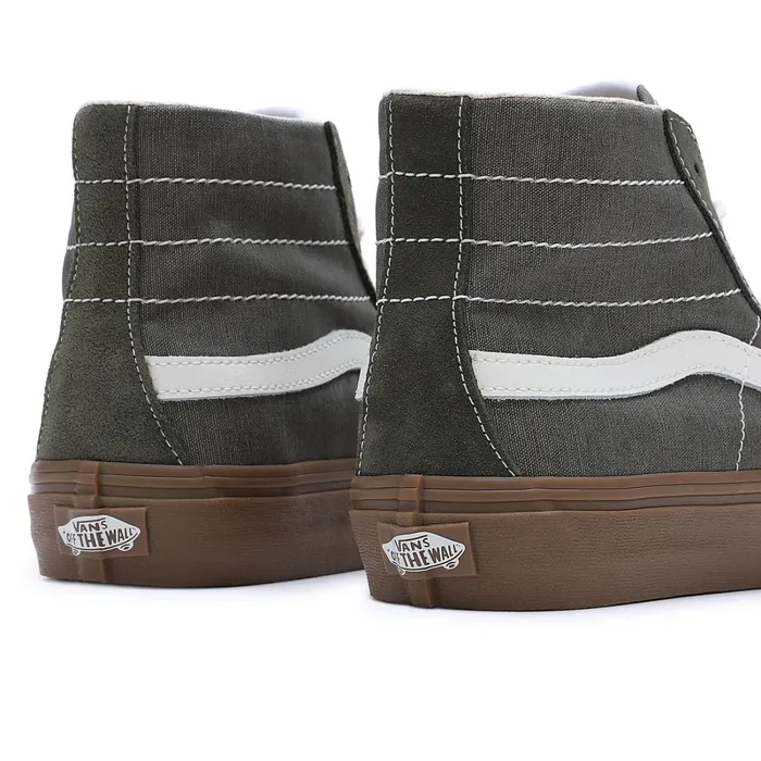 Vans HiTop Shoes Women Salt Wash Sk8Hi 38 Decon VR3 Shoes Green