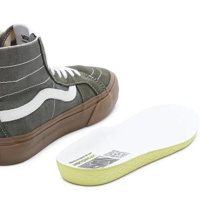 Vans HiTop Shoes Women Salt Wash Sk8Hi 38 Decon VR3 Shoes Green