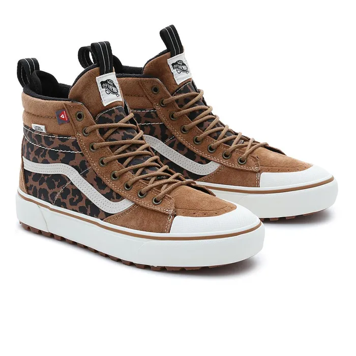 Vans HiTop Shoes Women Sk8Hi MTE2 Shoes Black Brown
