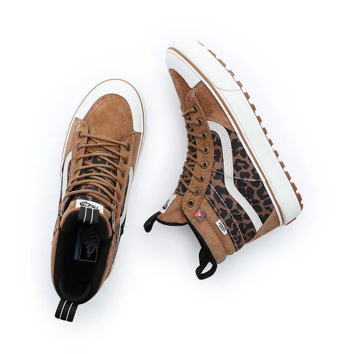 Vans HiTop Shoes Women Sk8Hi MTE2 Shoes Black Brown