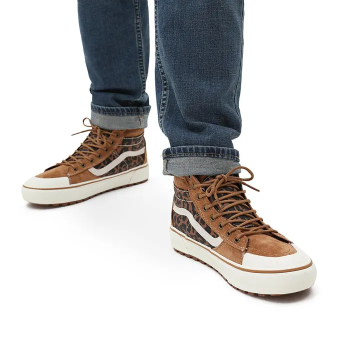 Vans HiTop Shoes Women Sk8Hi MTE2 Shoes Black Brown