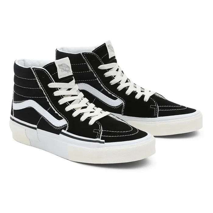 Vans HiTop Shoes Women Sk8Hi Reconstruct Shoes Black