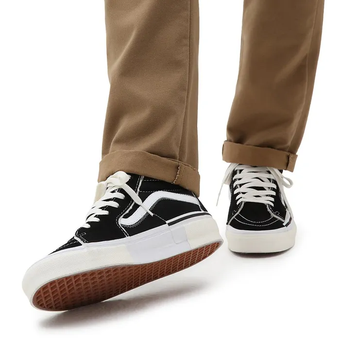 Vans HiTop Shoes Women Sk8Hi Reconstruct Shoes Black