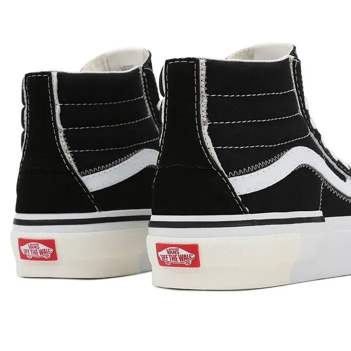 Vans HiTop Shoes Women Sk8Hi Reconstruct Shoes Black