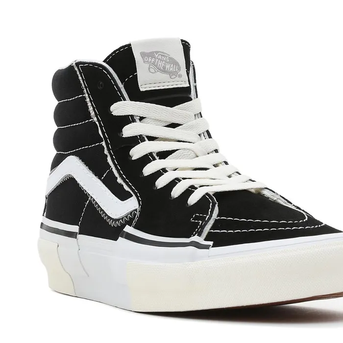 Vans HiTop Shoes Women Sk8Hi Reconstruct Shoes Black