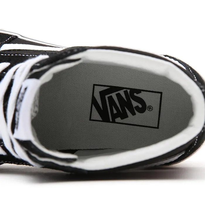 Vans HiTop Shoes Women SuedeCanvas Sk8Hi Stacked Shoes Black
