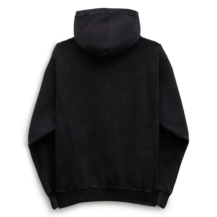 Vans Hoodies and Sweatshirts Men Scripted Double Snap Loose Pullover Hoodie Black