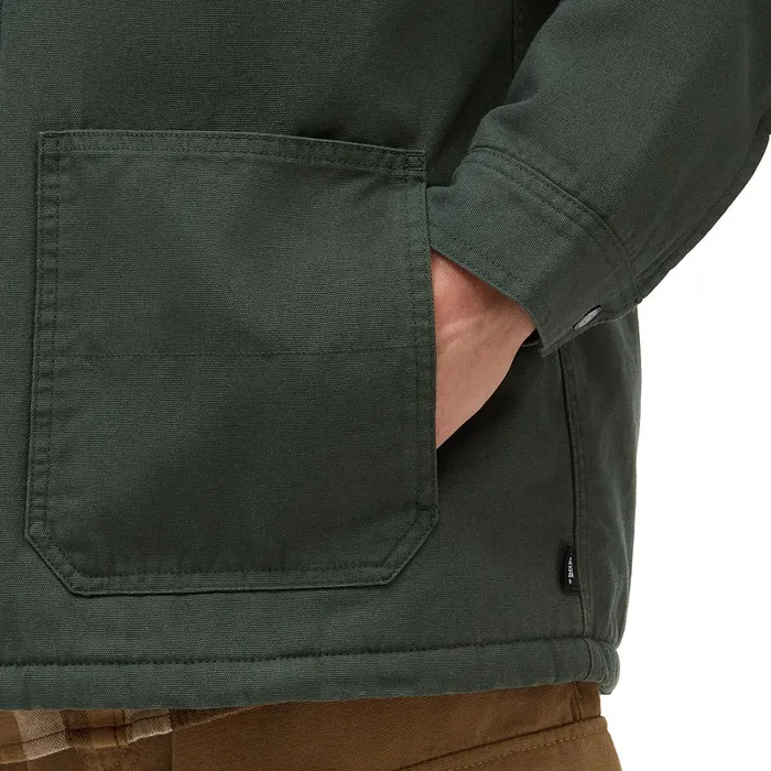Vans Jackets and Coats Men Drill Chore Coat Sherpa Jacket Green