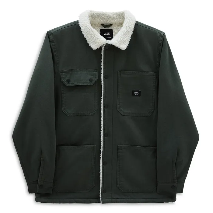 Vans Jackets and Coats Men Drill Chore Coat Sherpa Jacket Green
