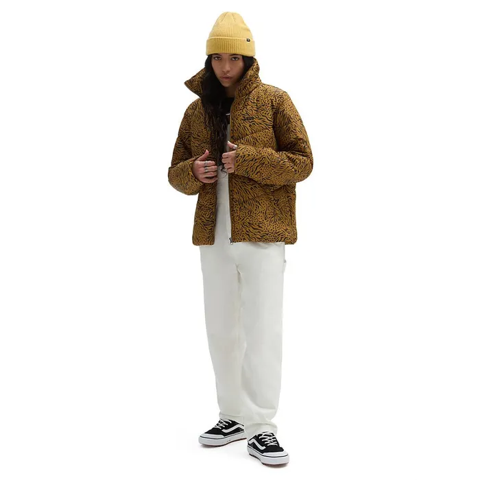Vans Jackets and Coats Women Foundry Print Puff MTE Jacket Brown