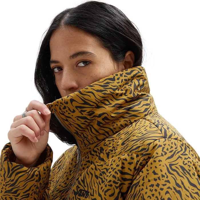 Vans Jackets and Coats Women Foundry Print Puff MTE Jacket Brown