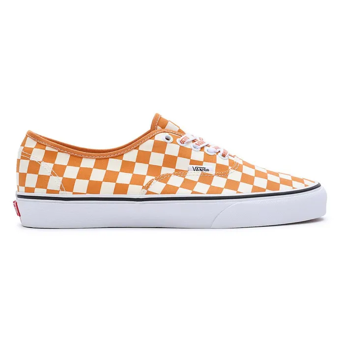 Vans Lowtop Shoes Men Check Authentic Shoes White Orange