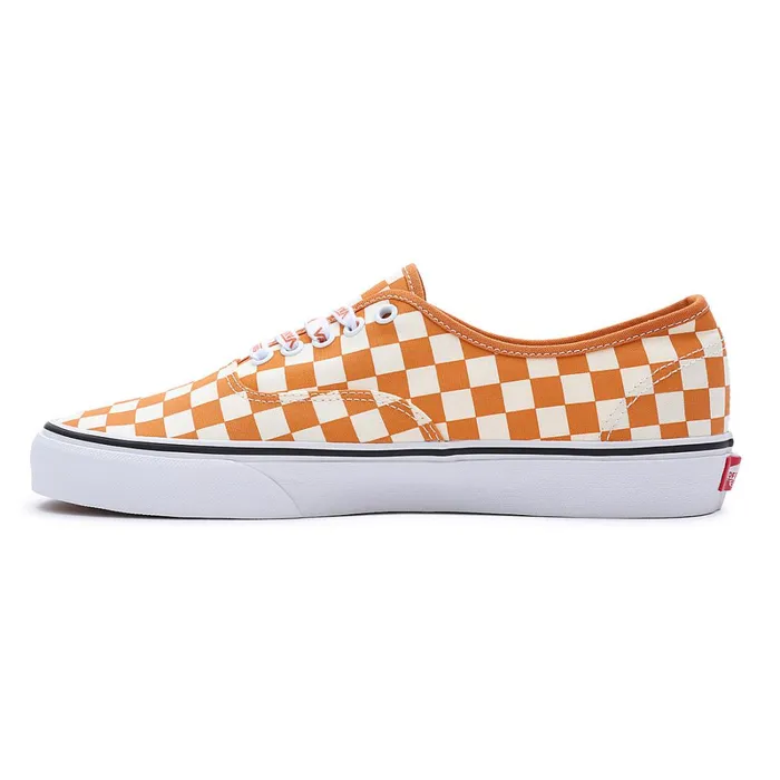 Vans Lowtop Shoes Men Check Authentic Shoes White Orange