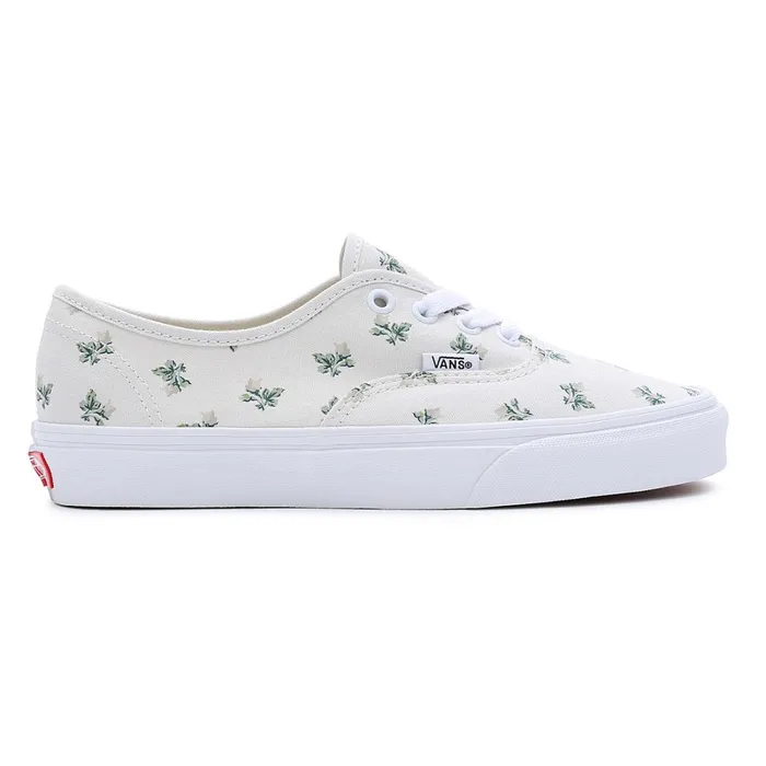 Vans Lowtop Shoes Men Floral Authentic Shoes White