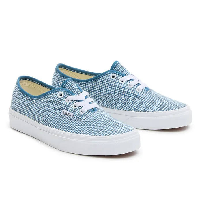 Vans Lowtop Shoes Men Houndstooth Authentic Shoes Blue
